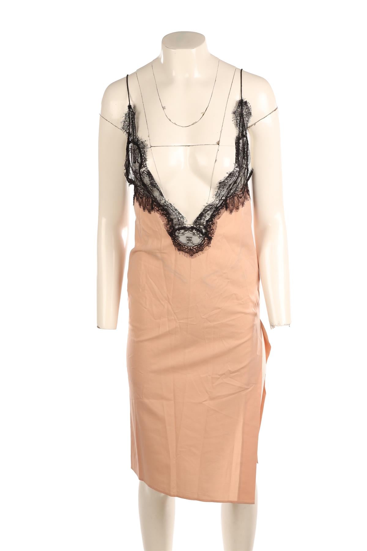 GUCCI PINK WOVEN MIDI DRESS UK 10