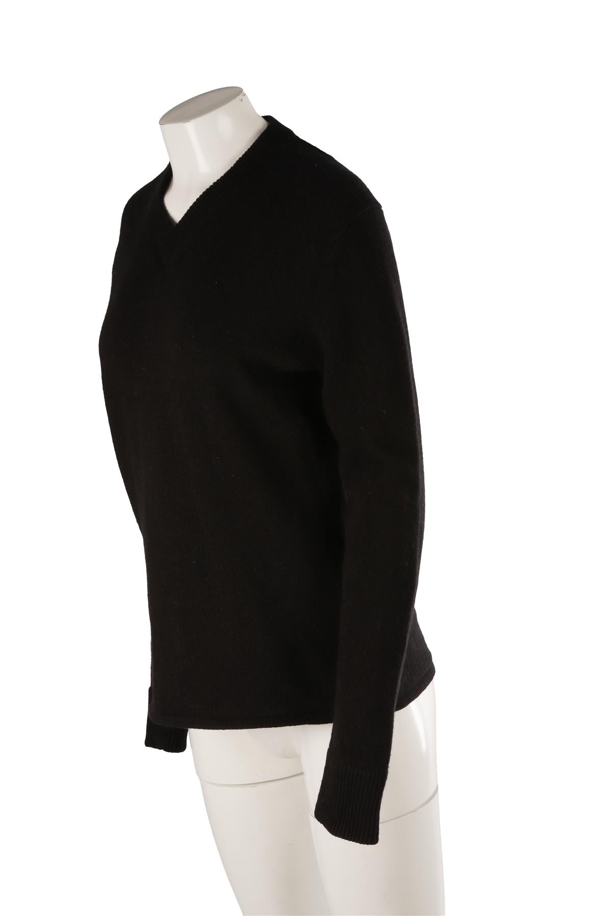 BLACK WOOL SWEATER