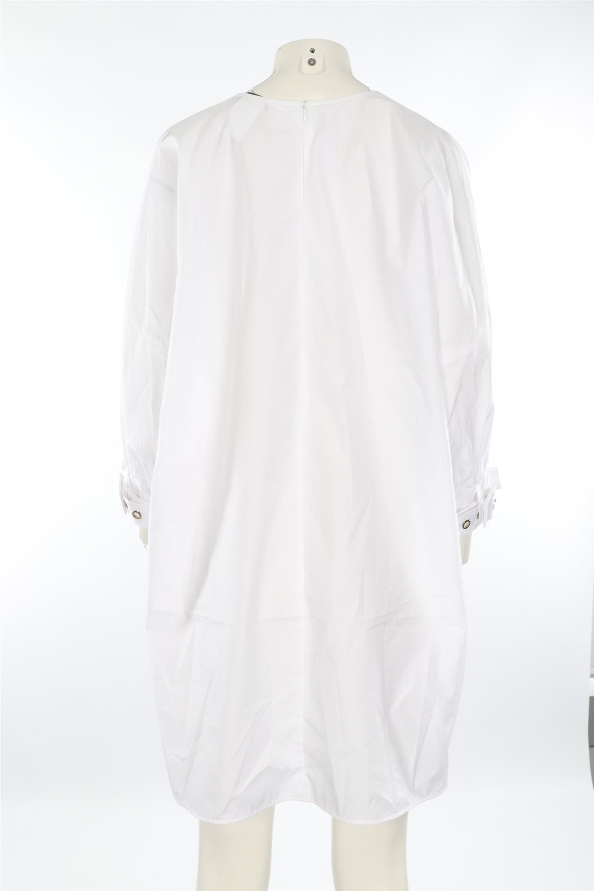 S MAX MARA WHITE COTTON TOP UK 8