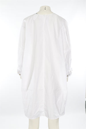 S MAX MARA WHITE COTTON TOP UK 8