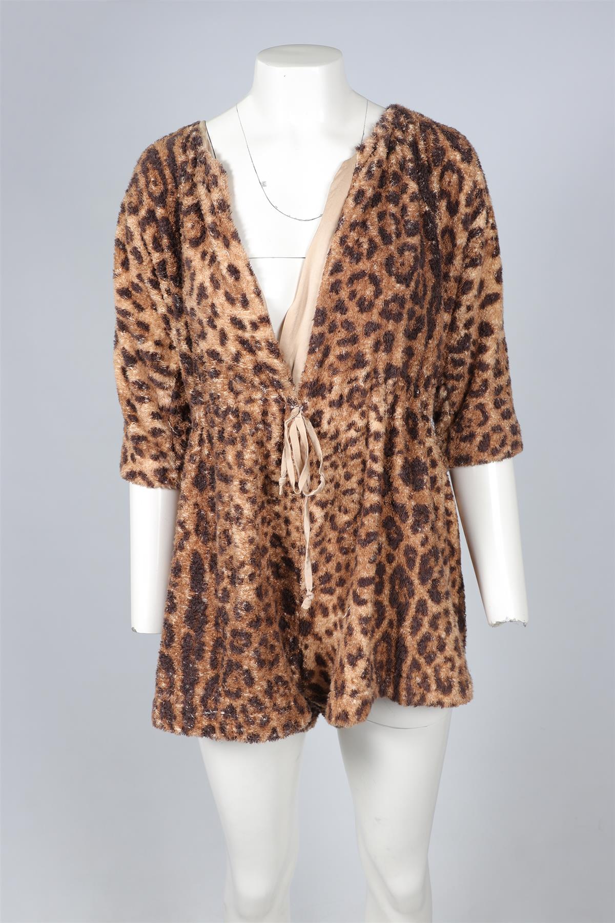 EMILIA WICKSTEAD BROWN TERRY PLAYSUIT XSMALL