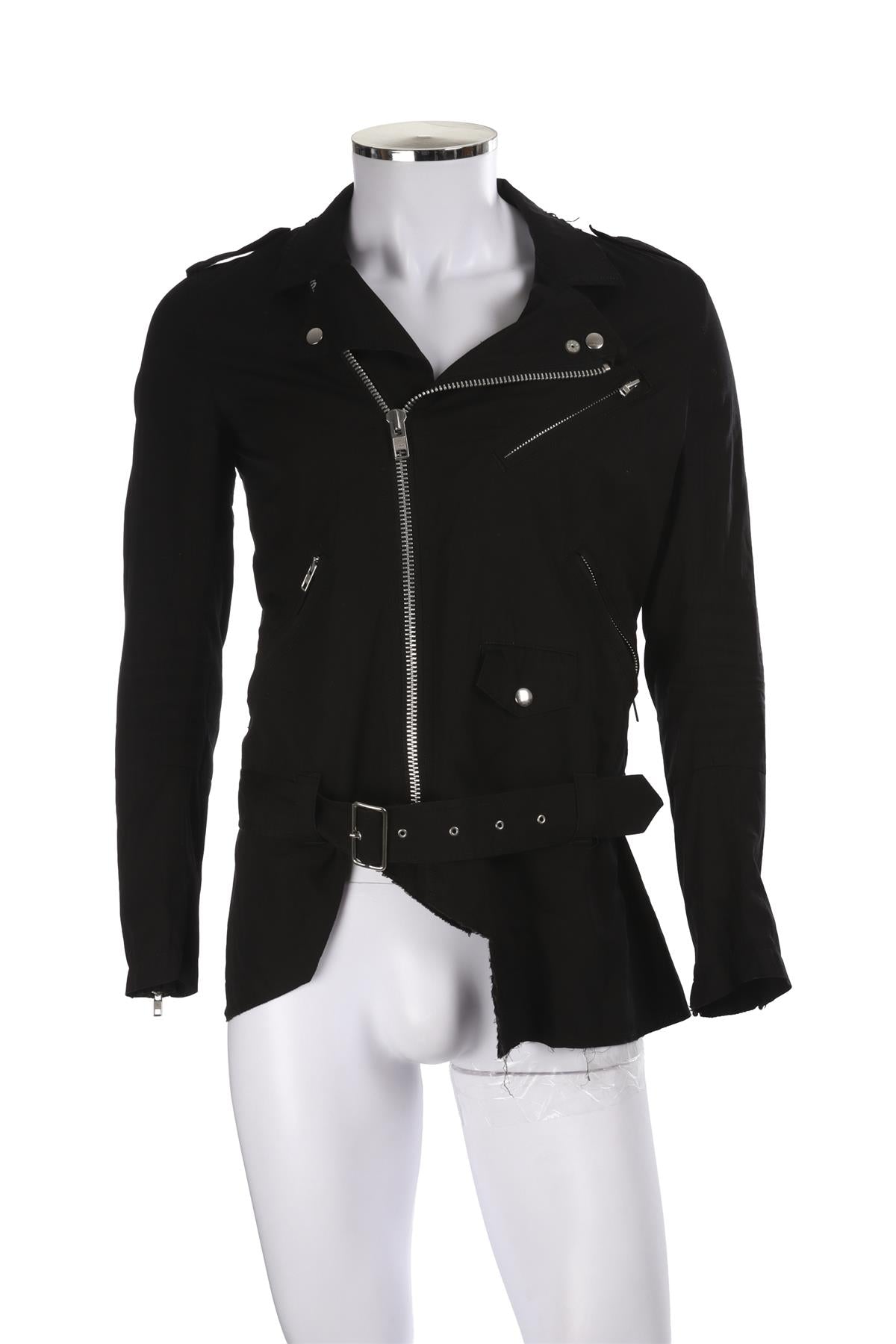 COMME DES GARÇONS HOMME PLUS BLACK MEN'S COTTON JACKET MEDIUM