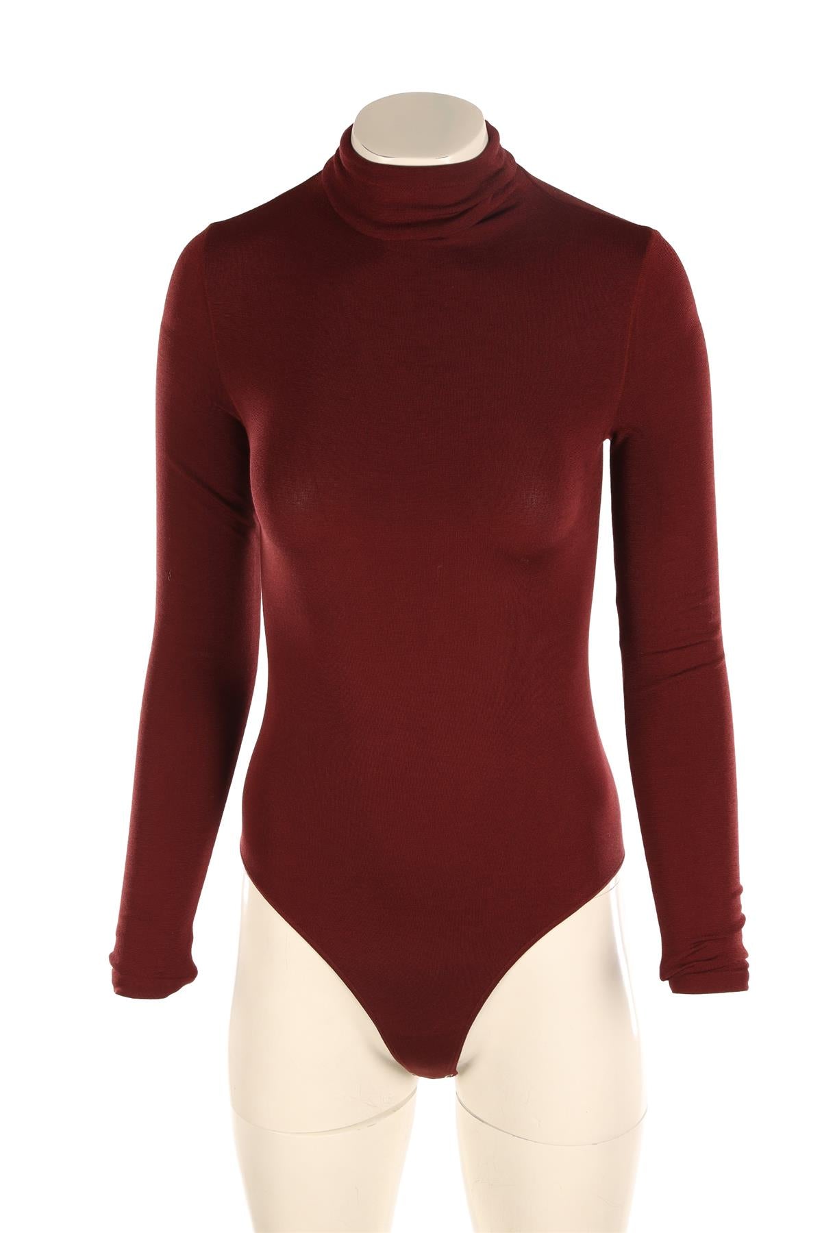 WOLFORD BURGUNDY BODYSUIT SMALL