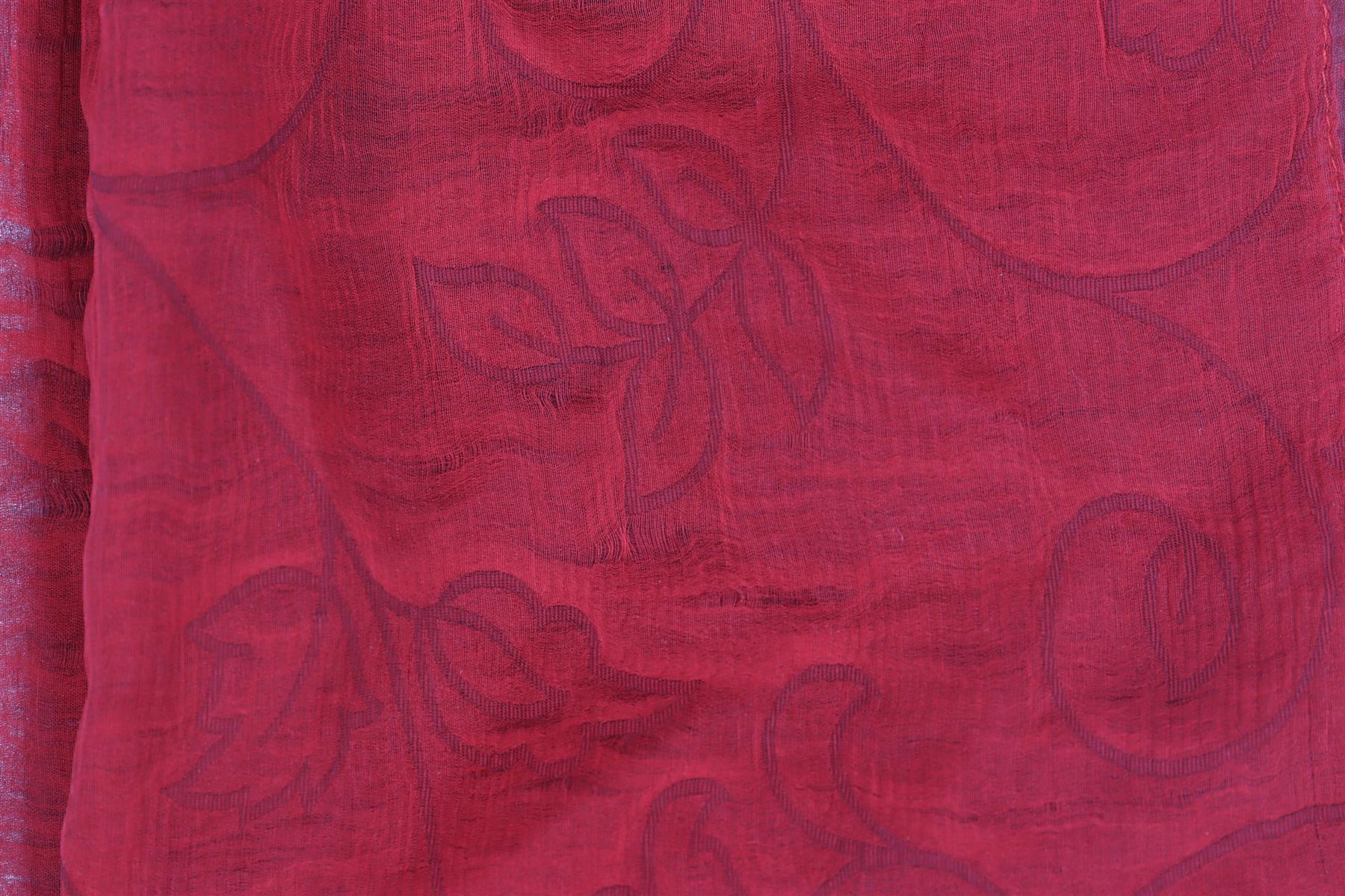 MAX MARA RED VINTAGE SILK SCARF