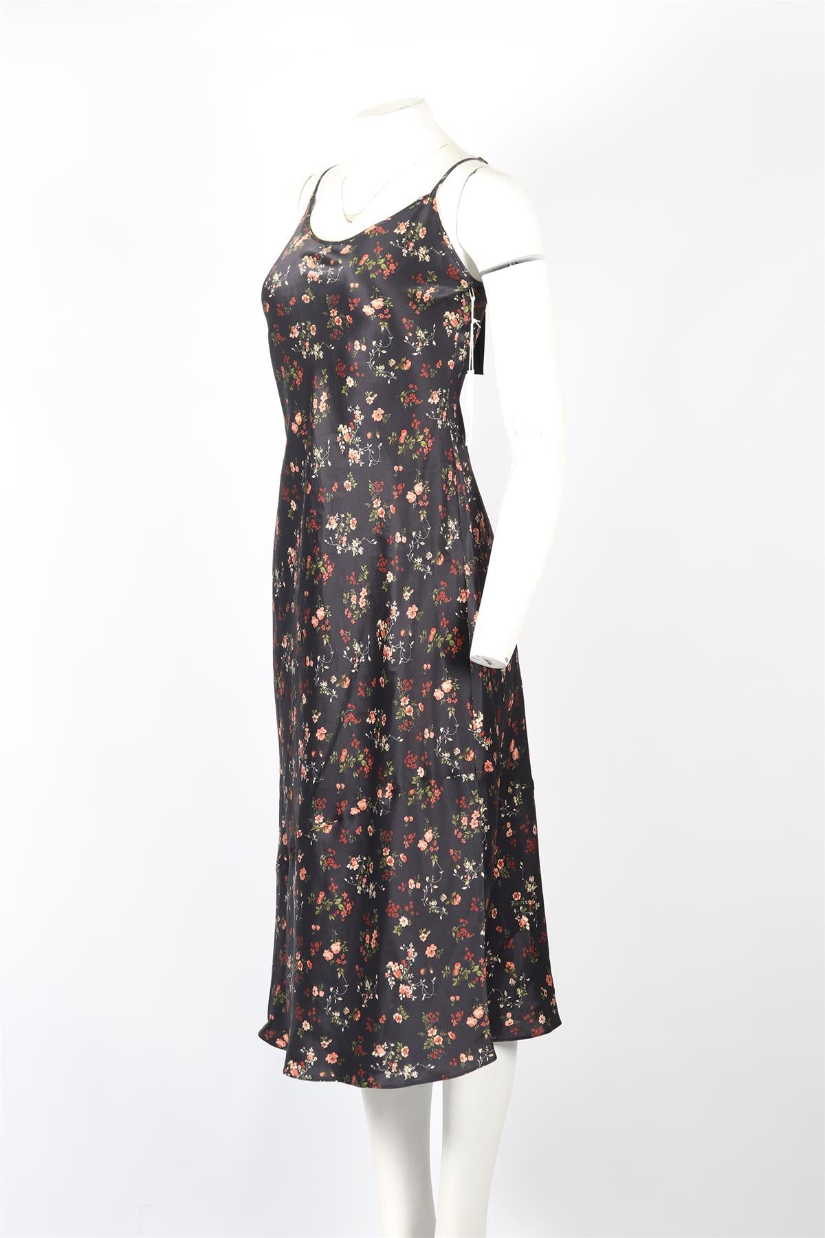REFORMATION SILK MIDI DRESS MEDIUM