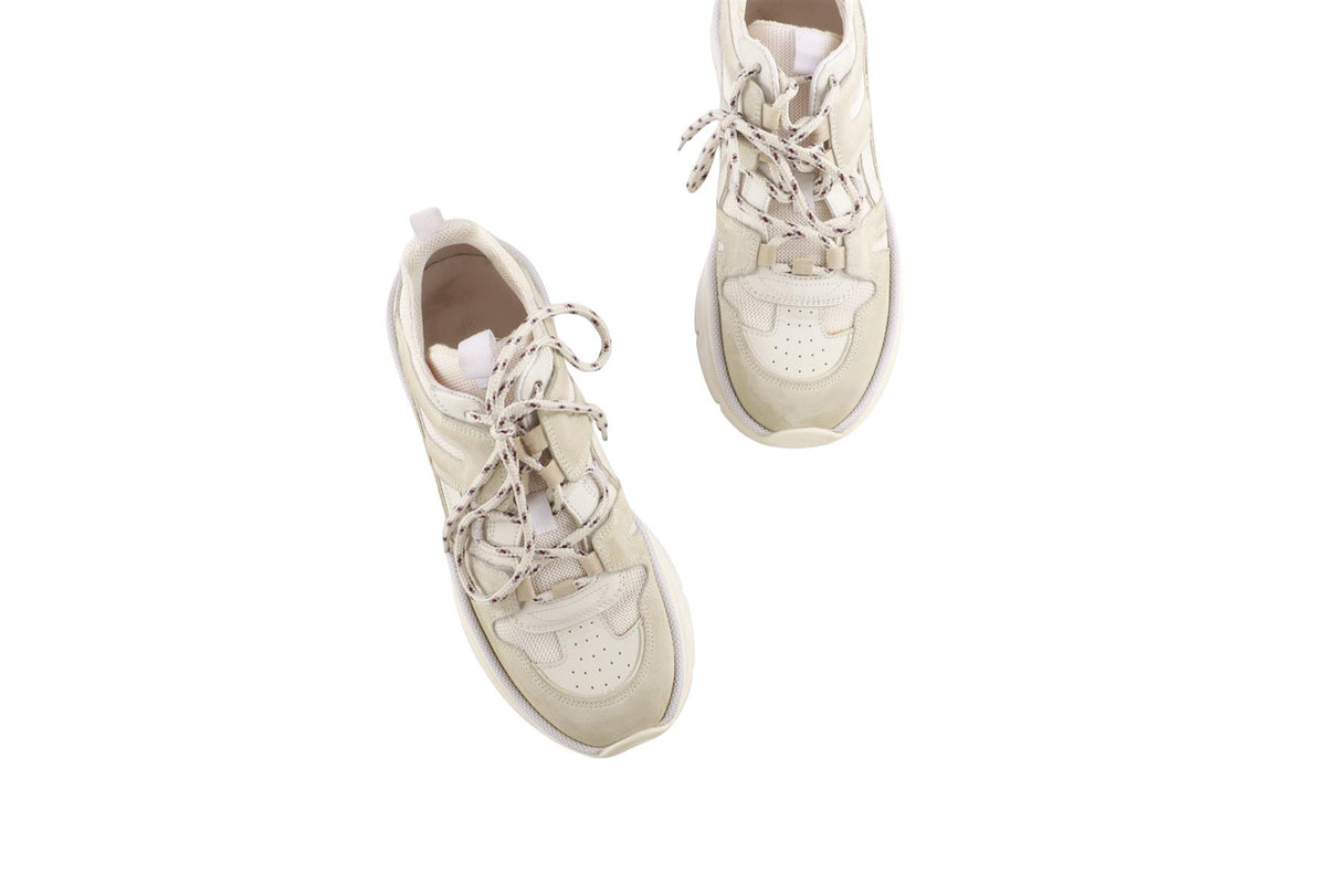 ISABEL MARANT ECRU SUEDE SNEAKERS EU 40 UK 7 US 10
