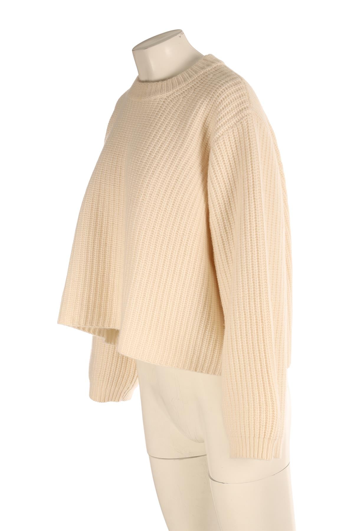 LISA YANG CREAM CASHMERE SWEATER XSMALL