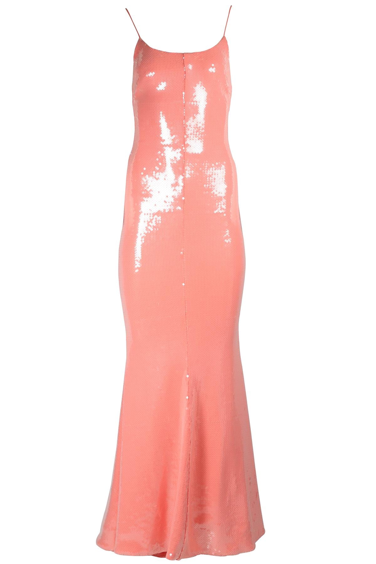 ALEXANDRE VAUTHIER PINK SEQUIN MAXI DRESS FR 36 UK 8