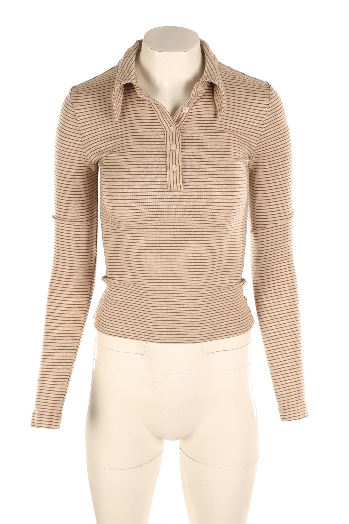 CITIZENS OF HUMANITY BROWN JERSEY TOP SMALL
