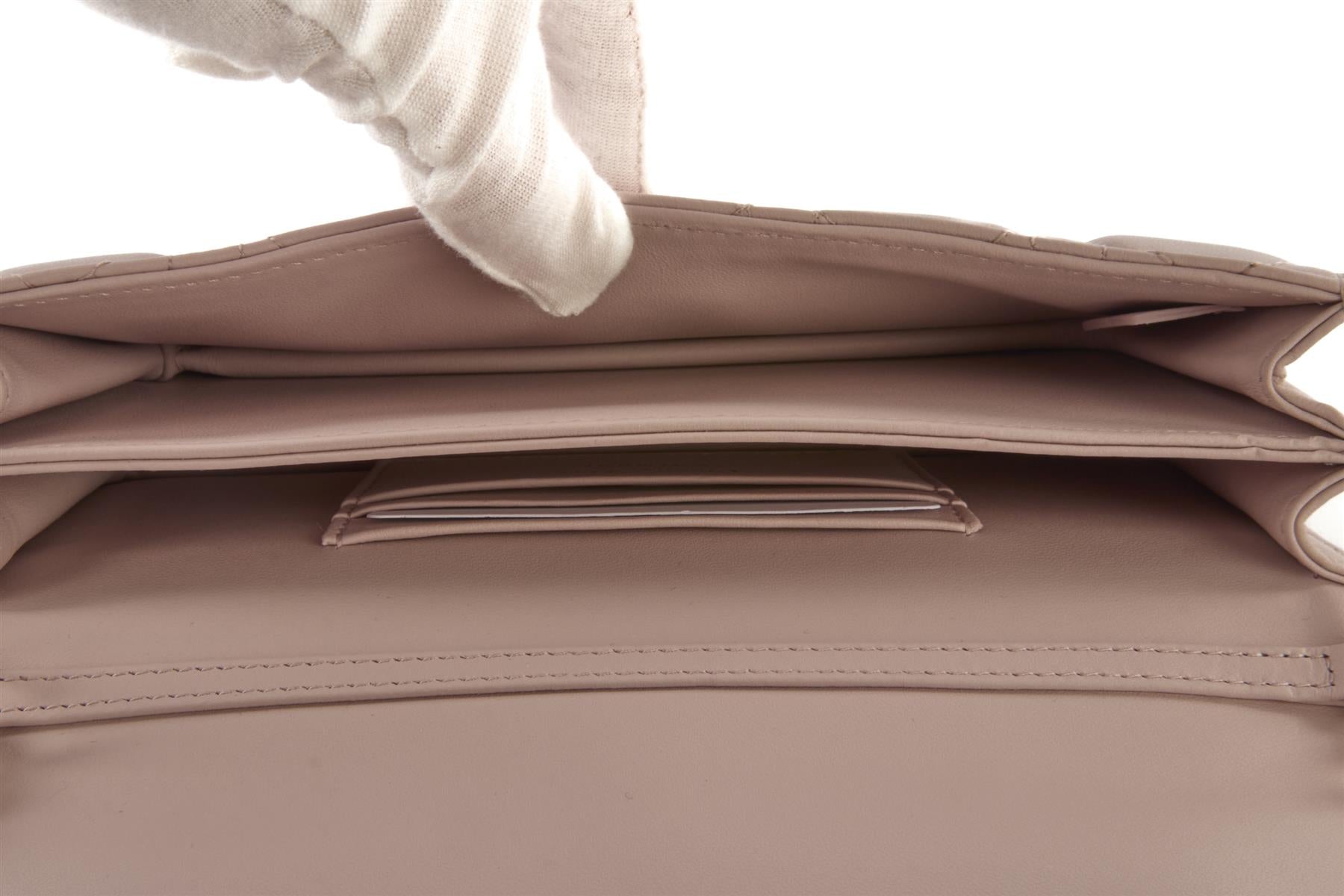 CHRISTIAN DIOR PINK MY DIOR MINI CANNAGE LEATHER CROSSBODY BAG