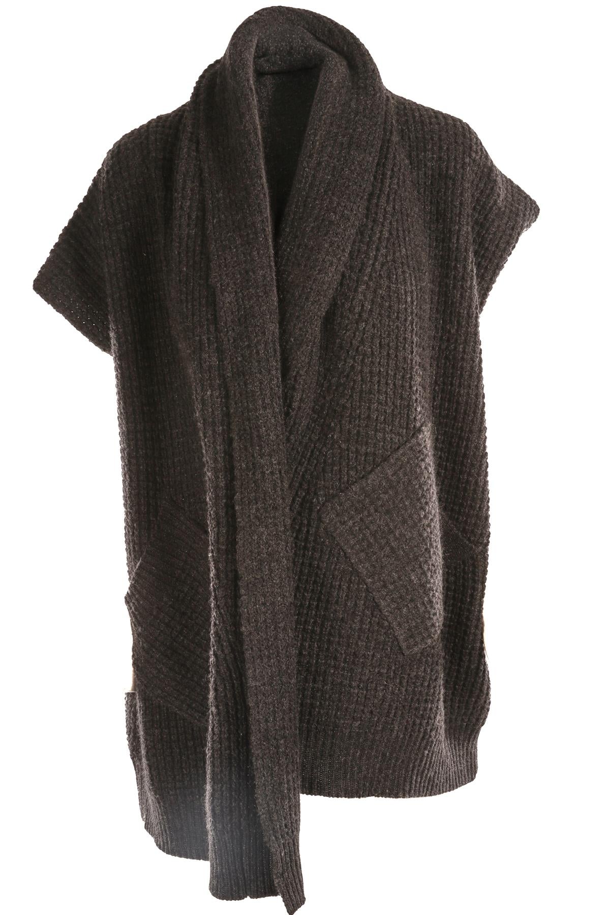 ERES GREY WOOL GILET SMALL/MEDIUM