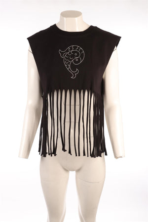 EMILIO PUCCI BLACK COTTON TOP MEDIUM