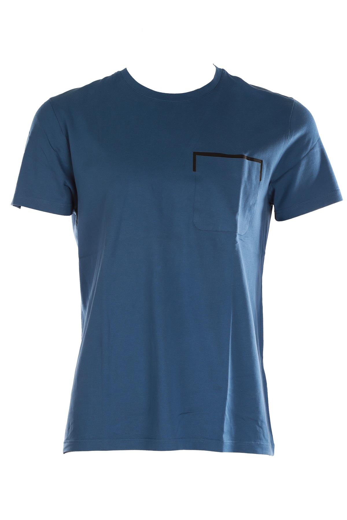 BERLUTI NAVY MEN'S COTTON T-SHIRT MEDIUM