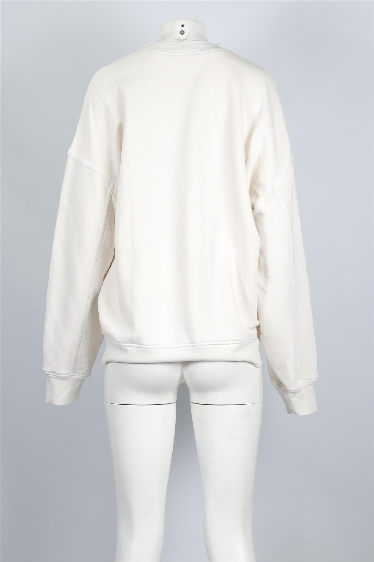 COTTON CITIZEN WHITE COTTON SWEATSHIRT SMALL