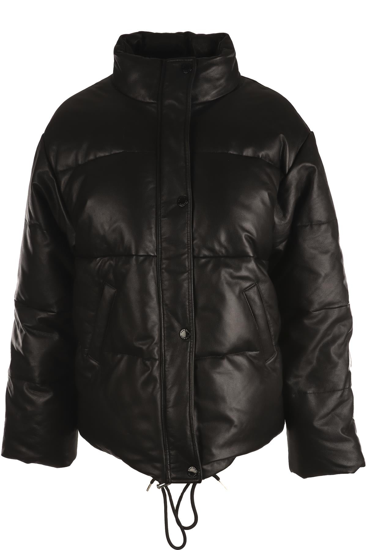 SANDRO BLACK LEATHER JACKET FR 34 UK 6