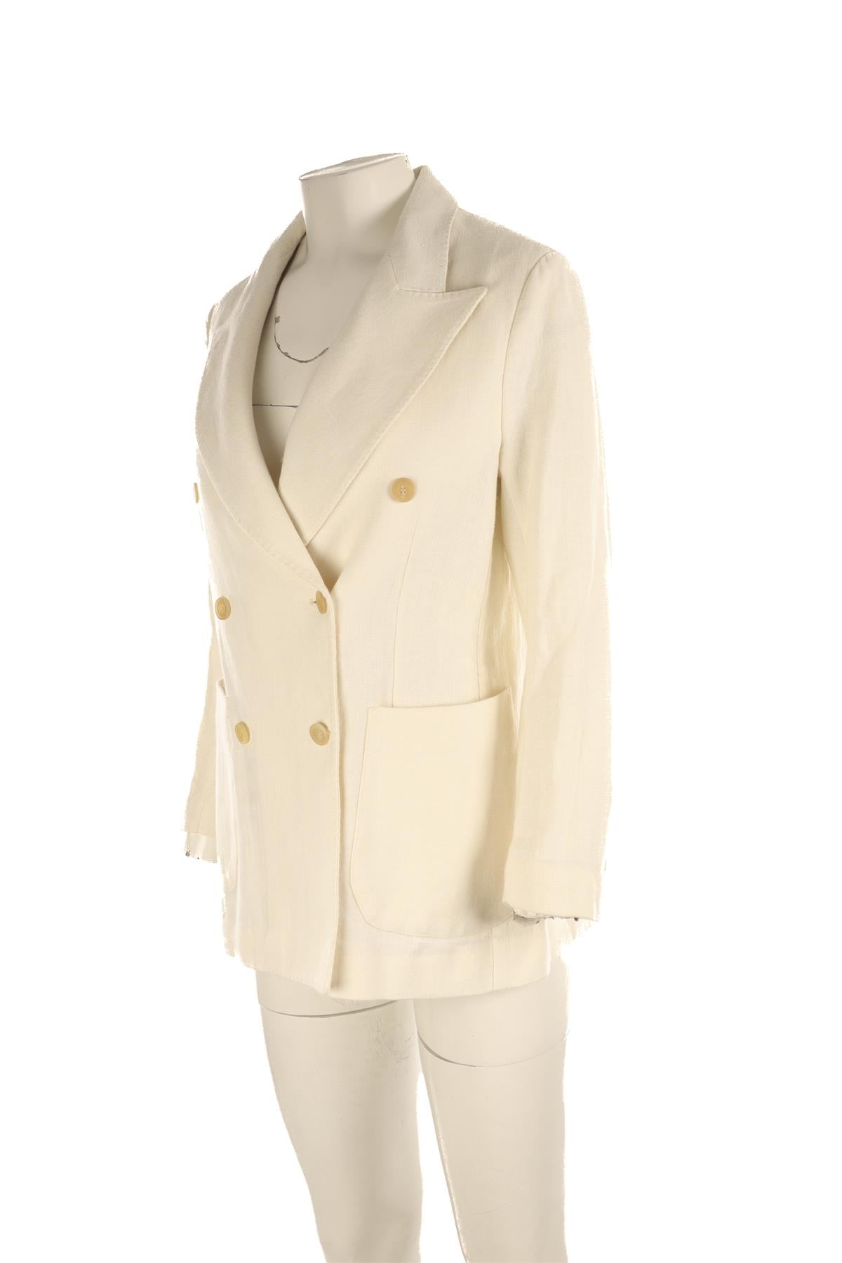 GIULIVIA HERITAGE CREAM LINEN BLAZER IT 40 UK 8