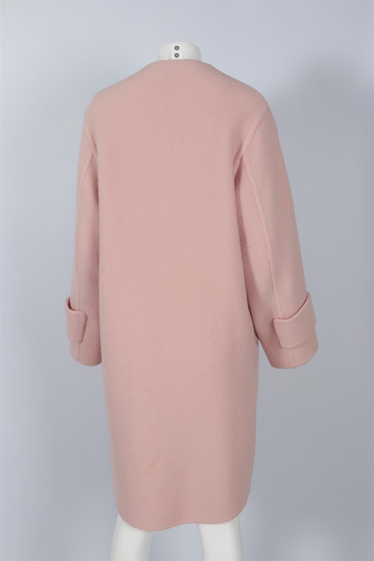 ROKSANDA PINK WOOL COAT SMALL