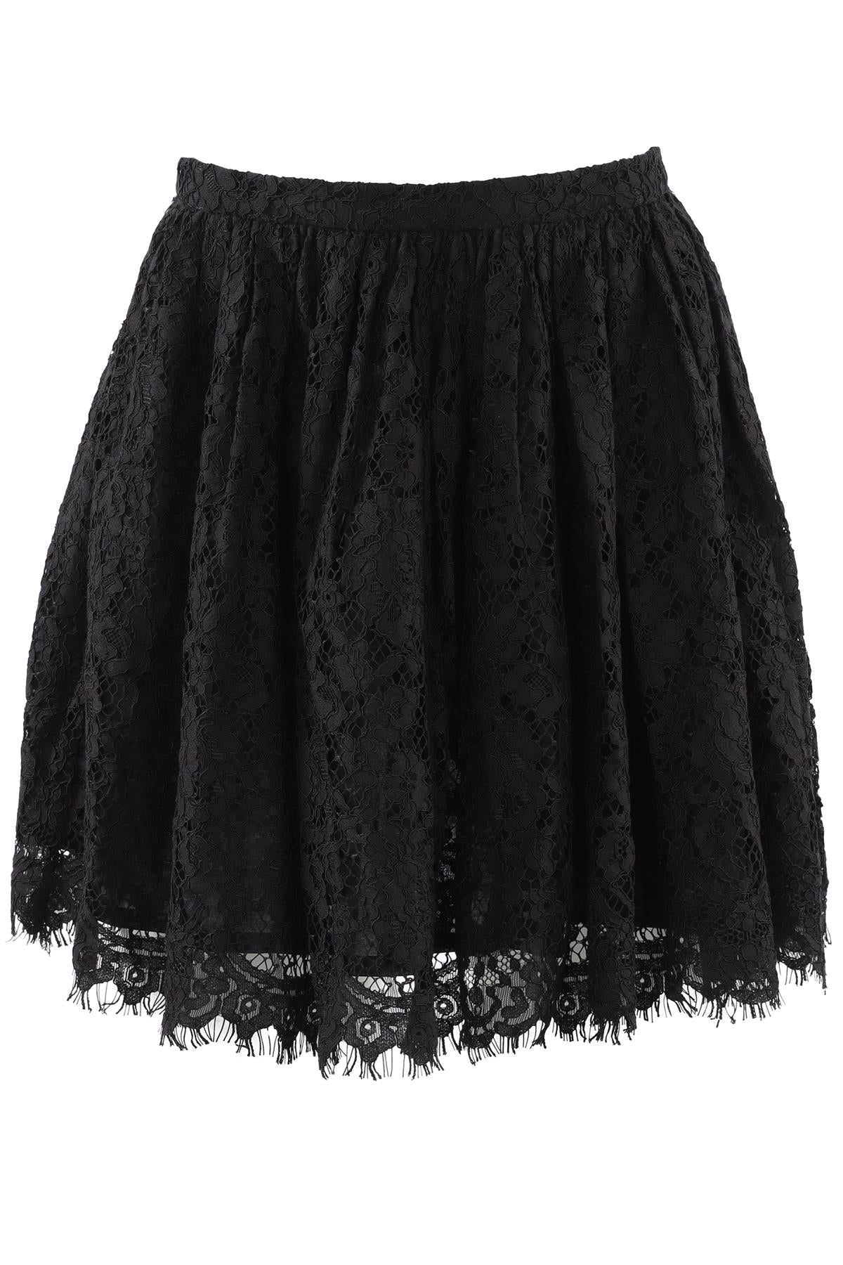 IRO BLACK LACE MINI SKIRT FR 34 UK 6