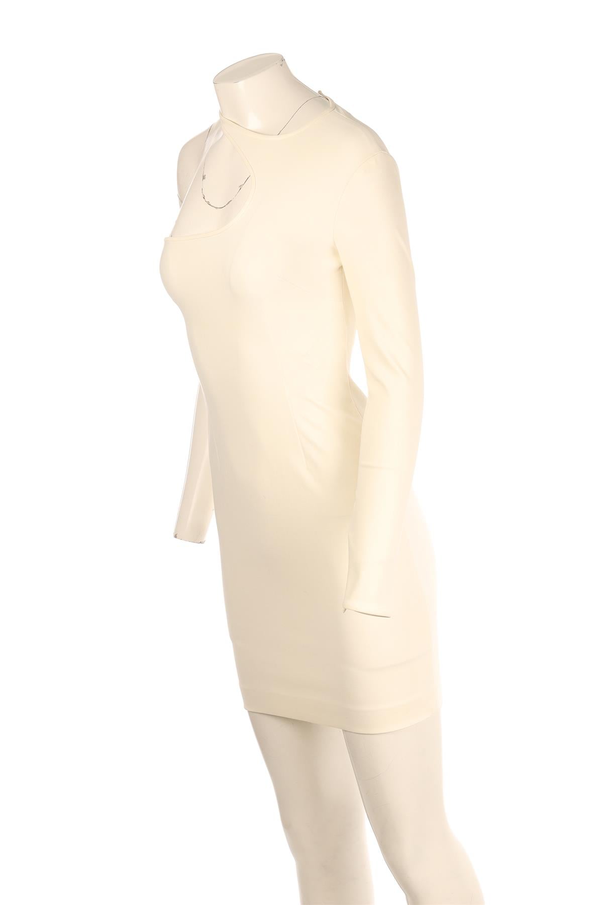STELLA MCCARTNEY ECRU COTTON MINI DRESS IT 38 UK 6