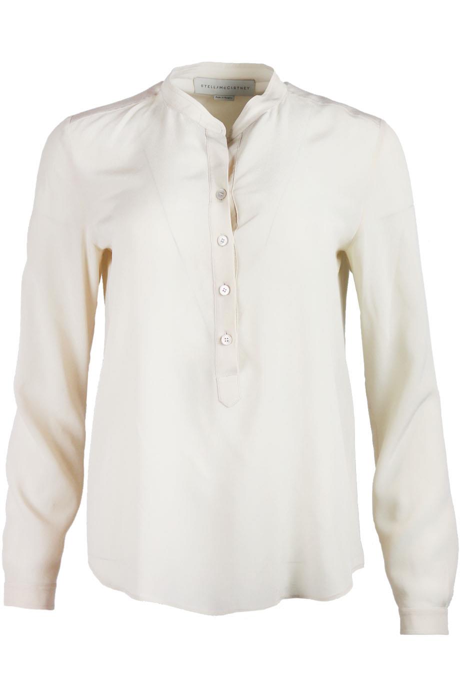STELLA MCCARTNEY SILK CREPE DE CHINE BLOUSE IT 36 UK 4
