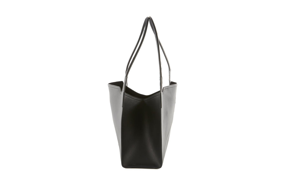 VICTORIA BECKHAM BLACK VICTORIA LEATHER TOTE BAG