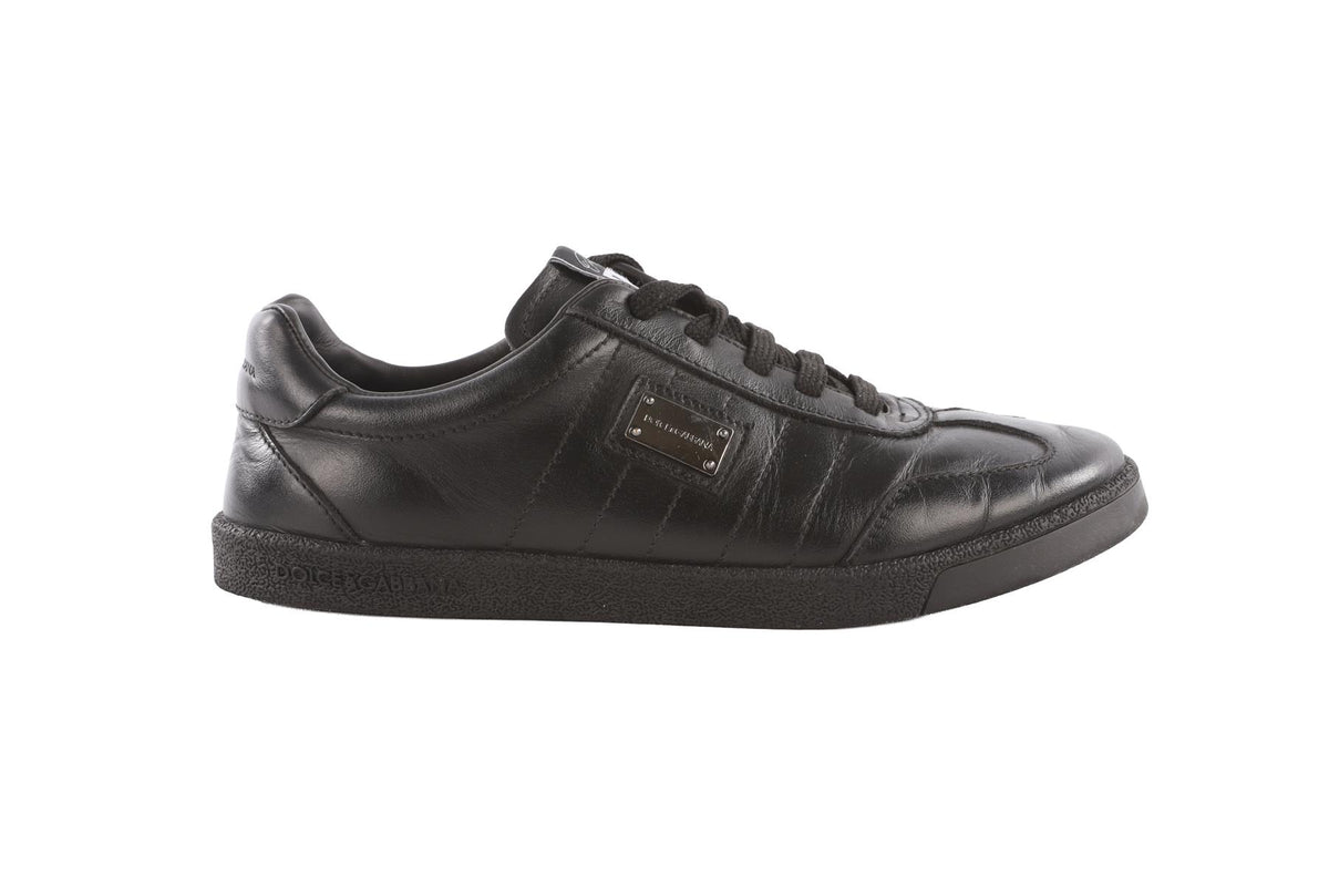 DOLCE & GABBANA BLACK KIDS BOYS SNEAKERS EU 36 UK 3.5 US 4.5