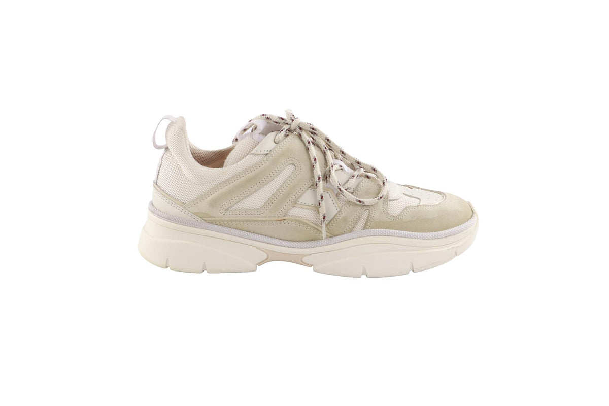 ISABEL MARANT ECRU SUEDE SNEAKERS EU 40 UK 7 US 10