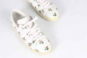 SAINT LAURENT WHITE LEATHER SNEAKERS EU 40 UK 7 US 10