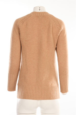 J.CREW TAN CASHMERE SWEATER XSMALL