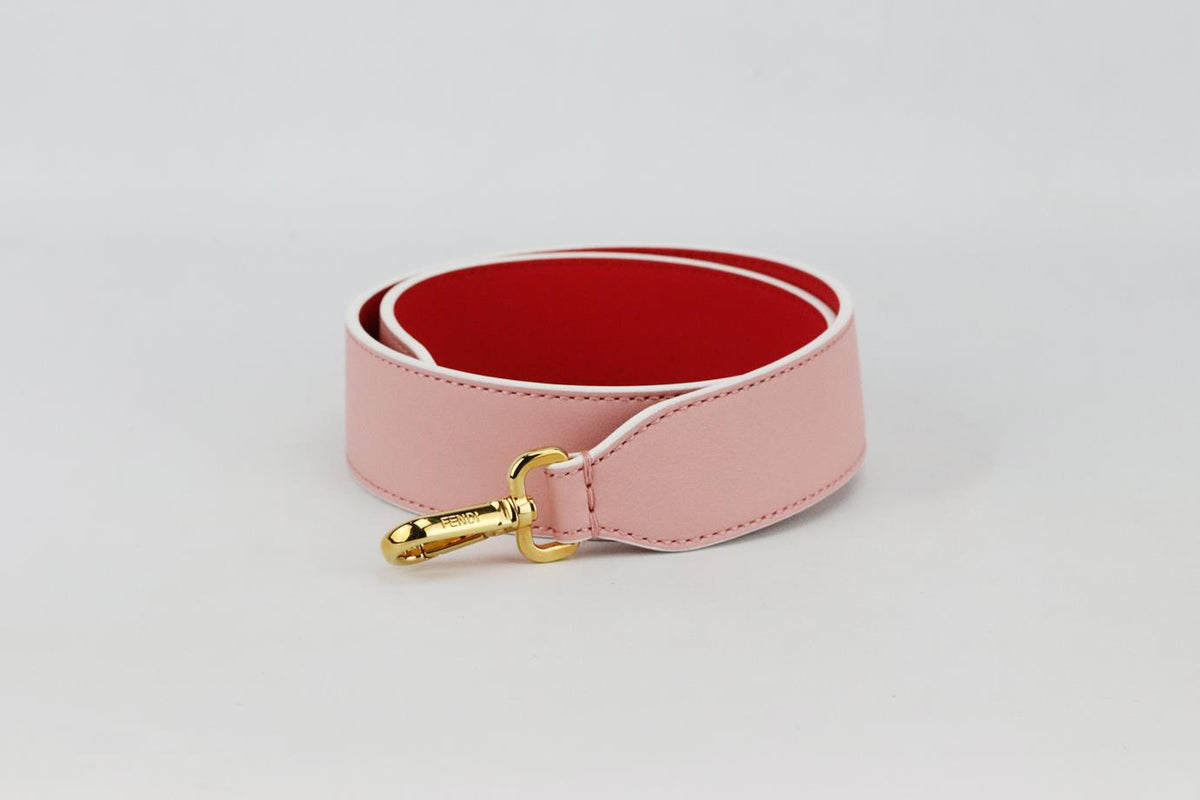 FENDI TWO TONE LEATHER BAG STRAP