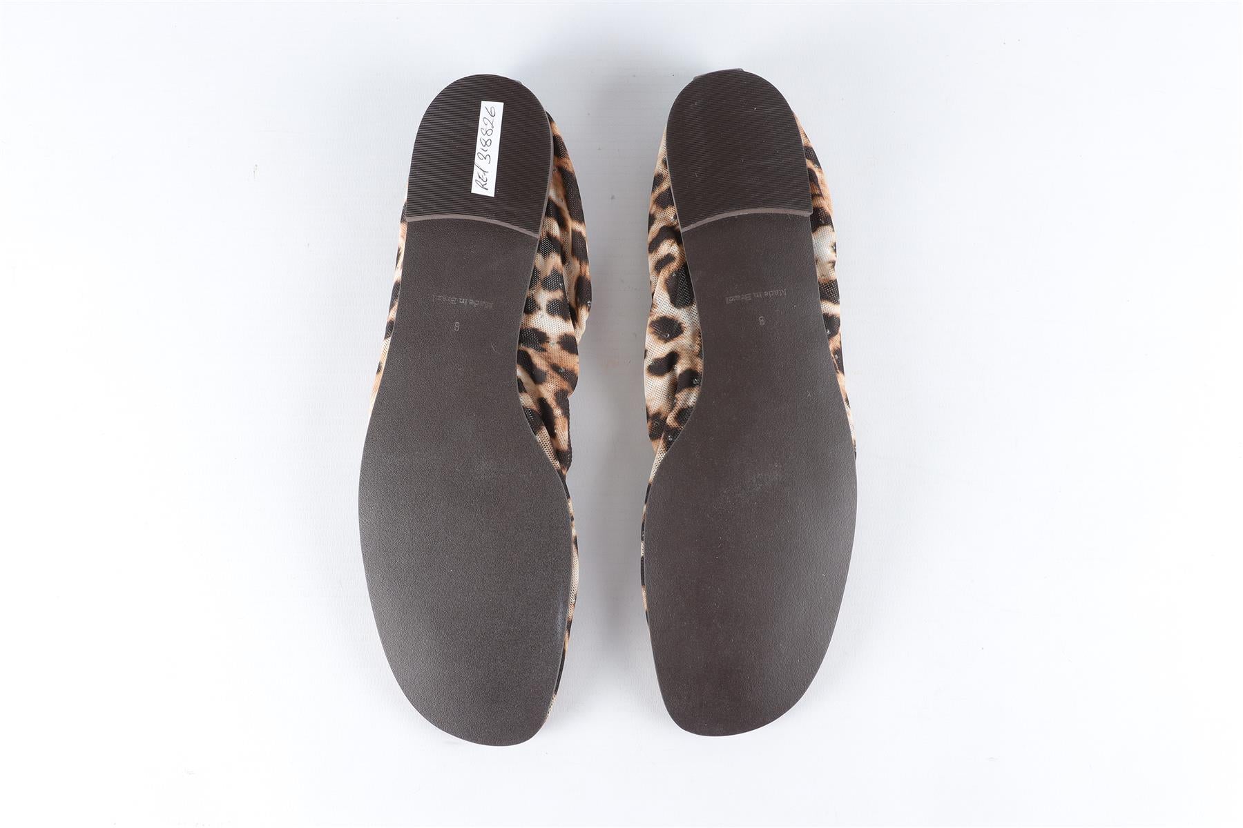 REFORMATION BROWN MESH BALLET FLATS EU 38 UK 5 US 8