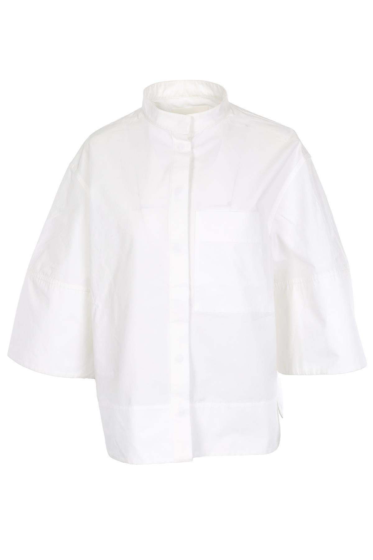 JIL SANDER WHITE COTTON SHIRT FR 36 UK 8