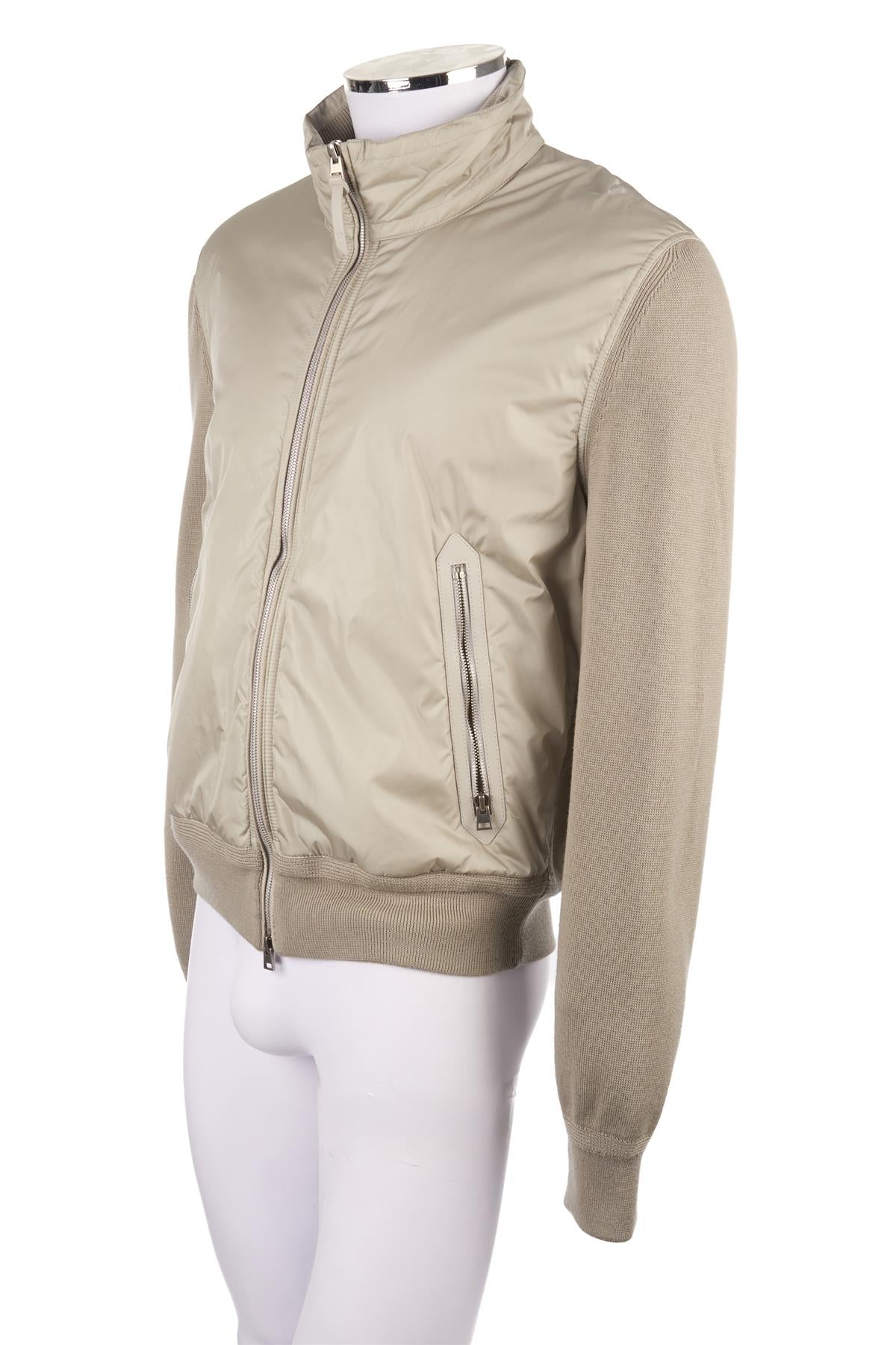 TOM FORD GREEN KNIT JACKET IT 52 UK/US 42