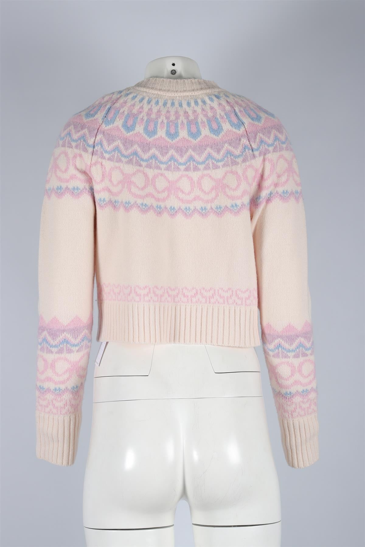 LOVESHACKFANCY MULTI WOOL CARDIGAN SMALL