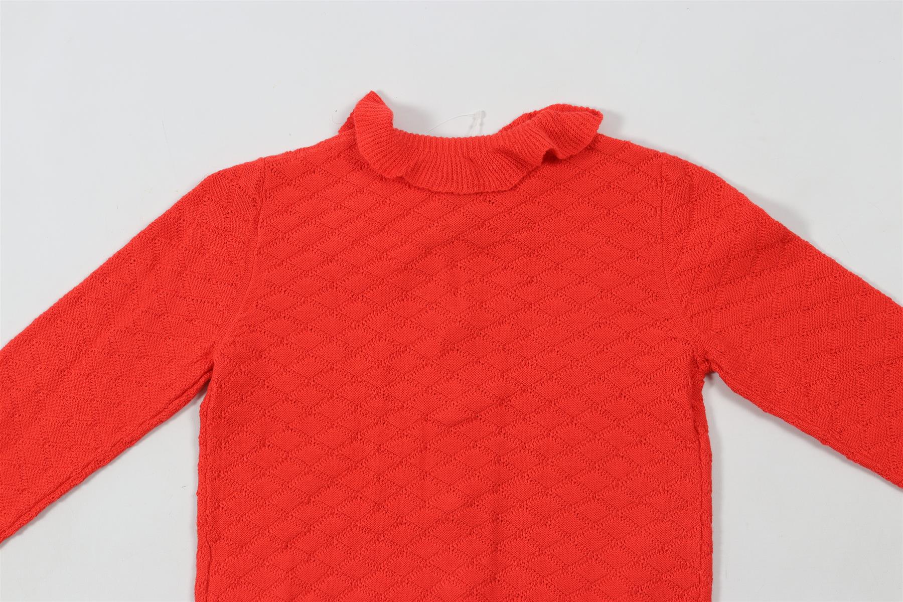 BONPOINT RED KIDS GIRLS CARDIGAN 6 YEARS