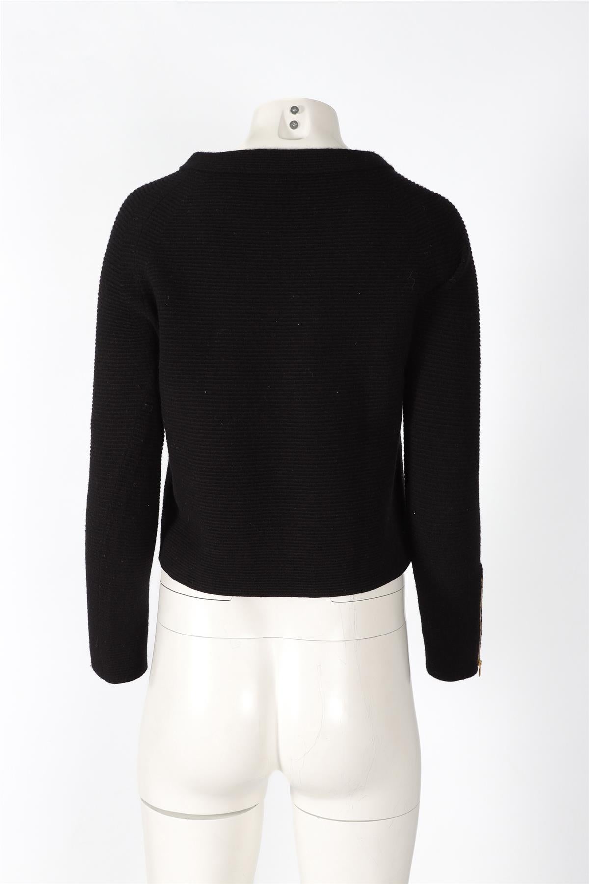 CHLOÉ BLACK WOOL SWEATER XSMALL