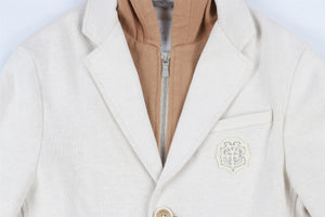 ELEVENTY BEIGE KIDS BOYS JACKET 12 YEARS