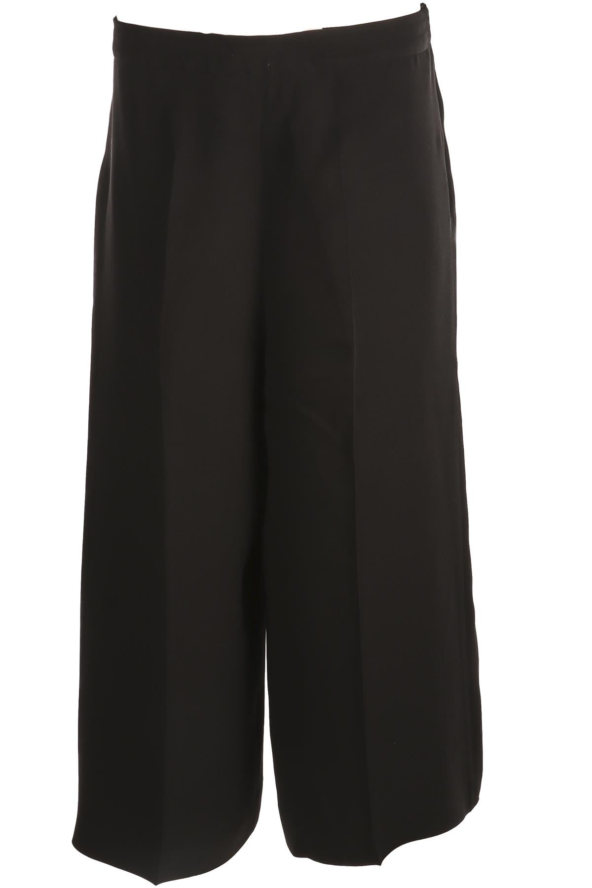 VALENTINO GARAVANI BLACK SILK CULOTTES IT 46 UK 14