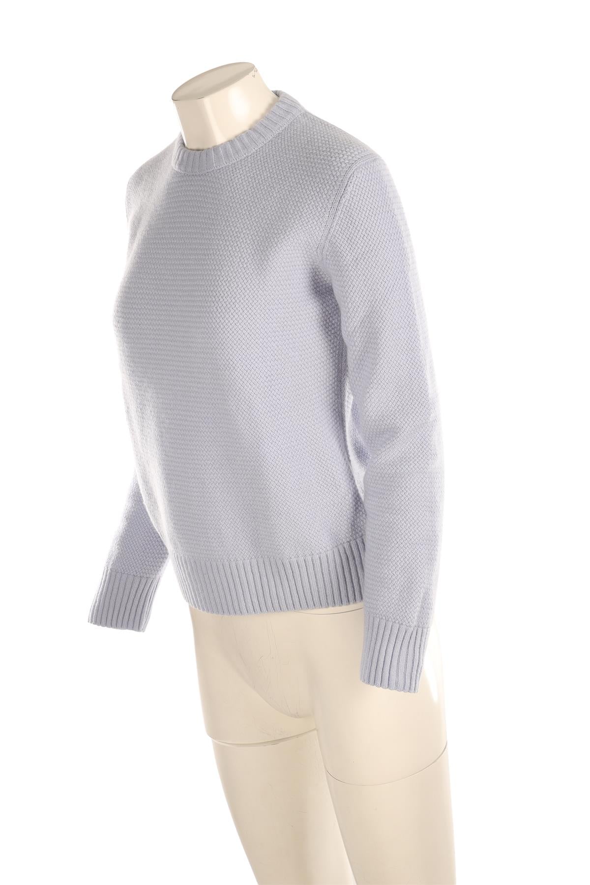 BOTTEGA VENETA BLUE CASHMERE SWEATER LARGE