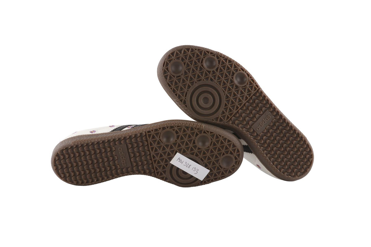 ADIDAS WHITE SAMBA PURPLE FLORAL SNEAKERS EU 37 1/3 UK 4.5 US 6
