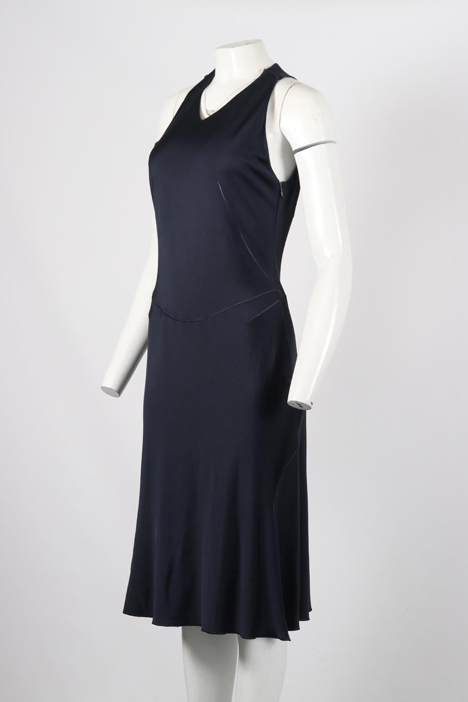 AZZEDINE ALAÏA STRETCH JERSEY MIDI DRESS FR 40 UK 12
