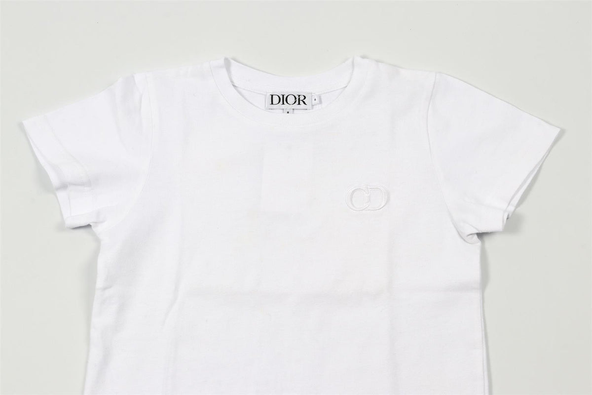 CHRISTIAN DIOR WHITE KIDS BOYS T-SHIRT 6 YEARS