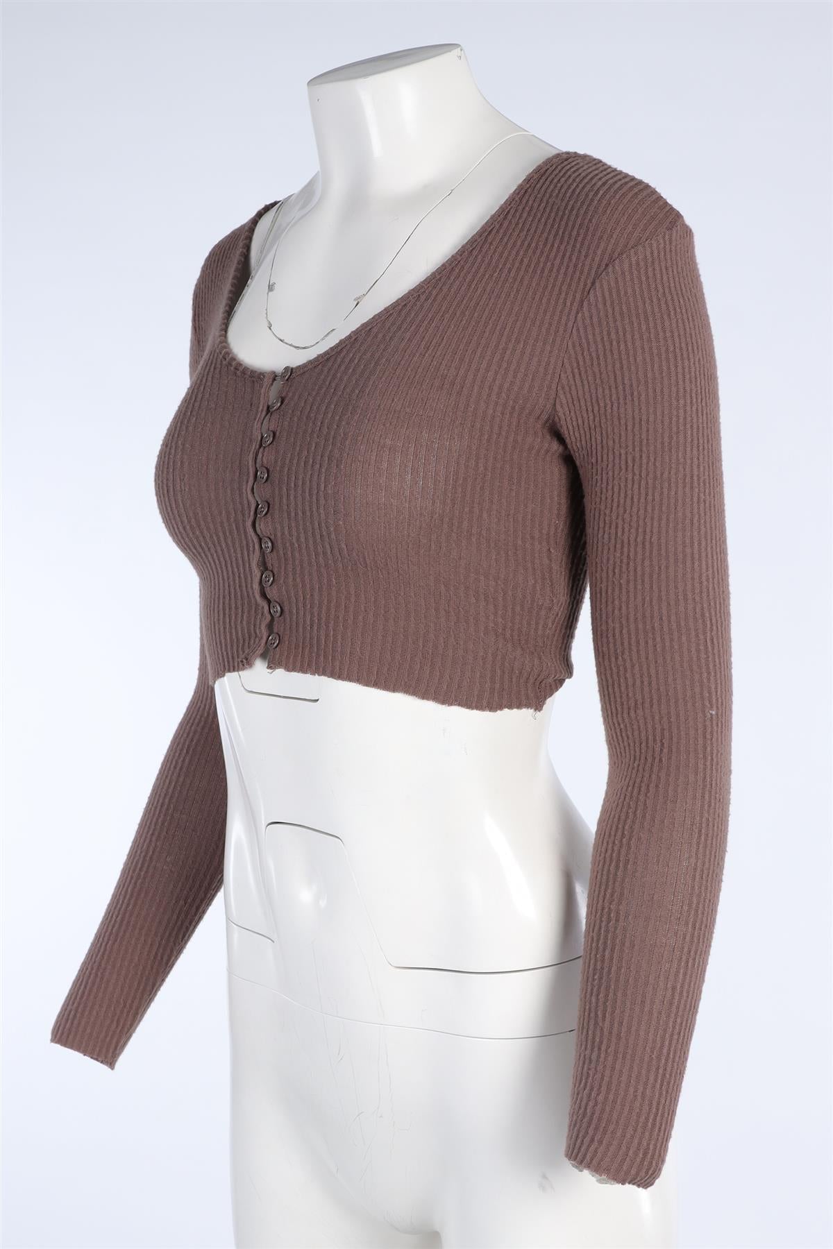 JOAH BROWN BROWN CARDIGAN XSMALL/SMALL