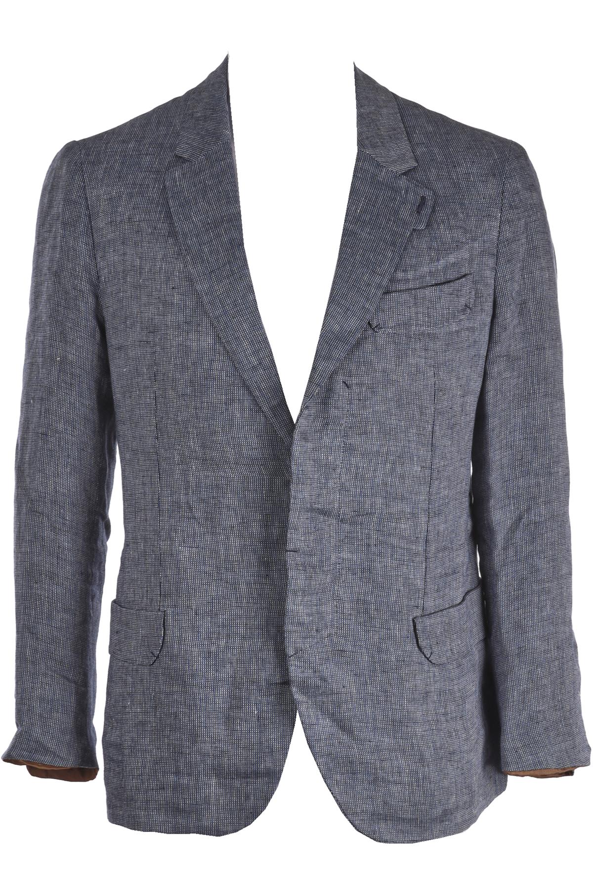 BERLUTI BLUE MEN'S COTTON BLAZER IT 52 UK 42