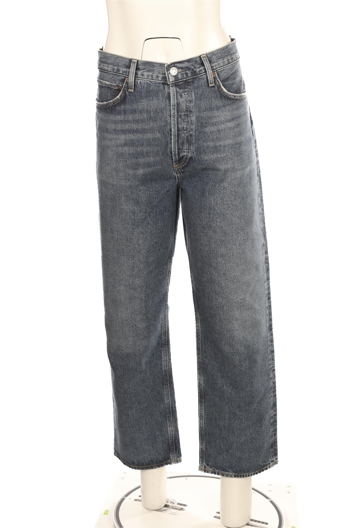 AGOLDE BLUE HIGH RISE STRAIGHT LEG JEANS W31