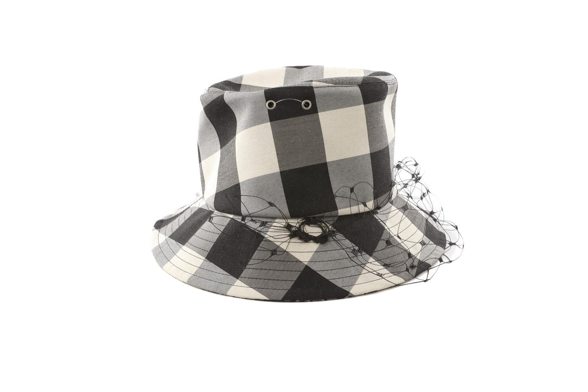 CHRISTIAN DIOR BLACK COTTON BUCKET HAT 57CM