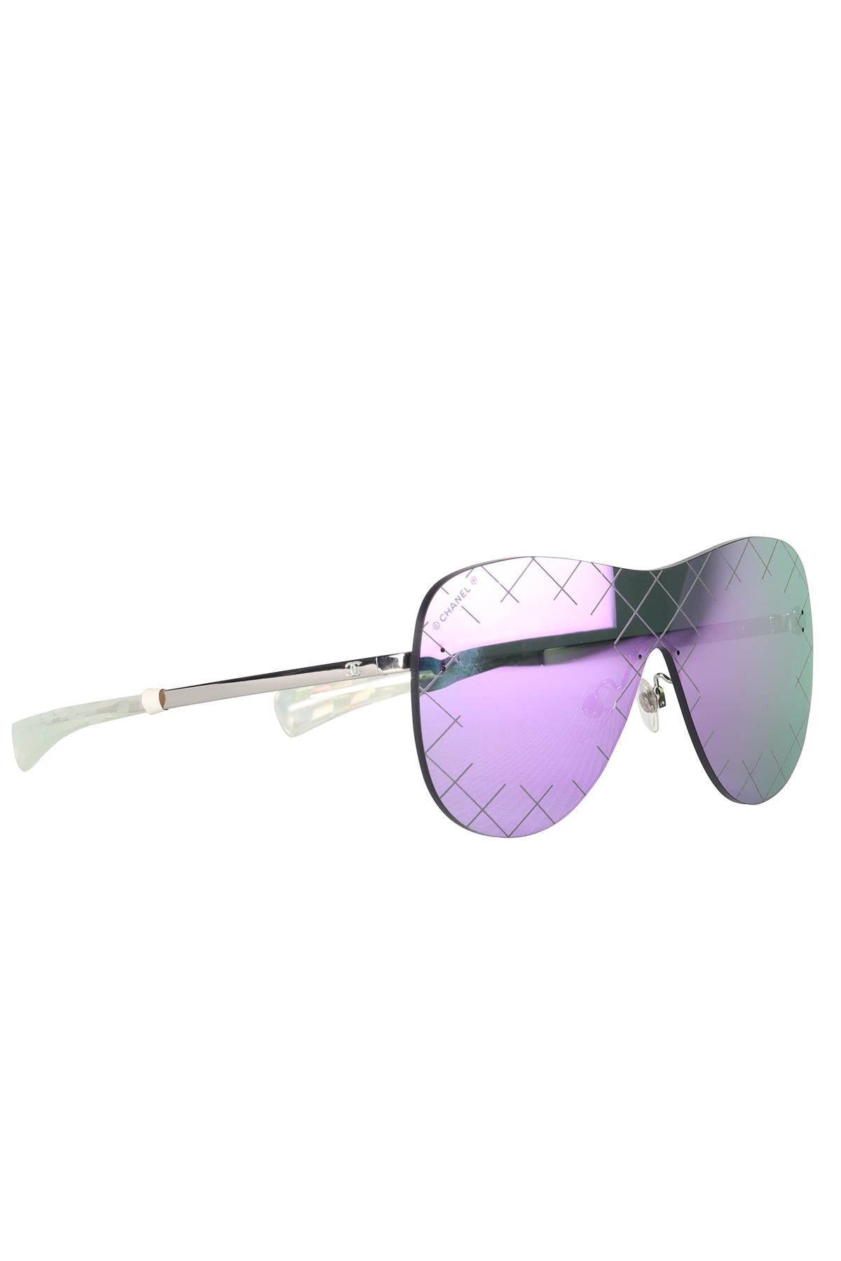 CHANEL PURPLE 2016 D FRAME SUNGLASSES