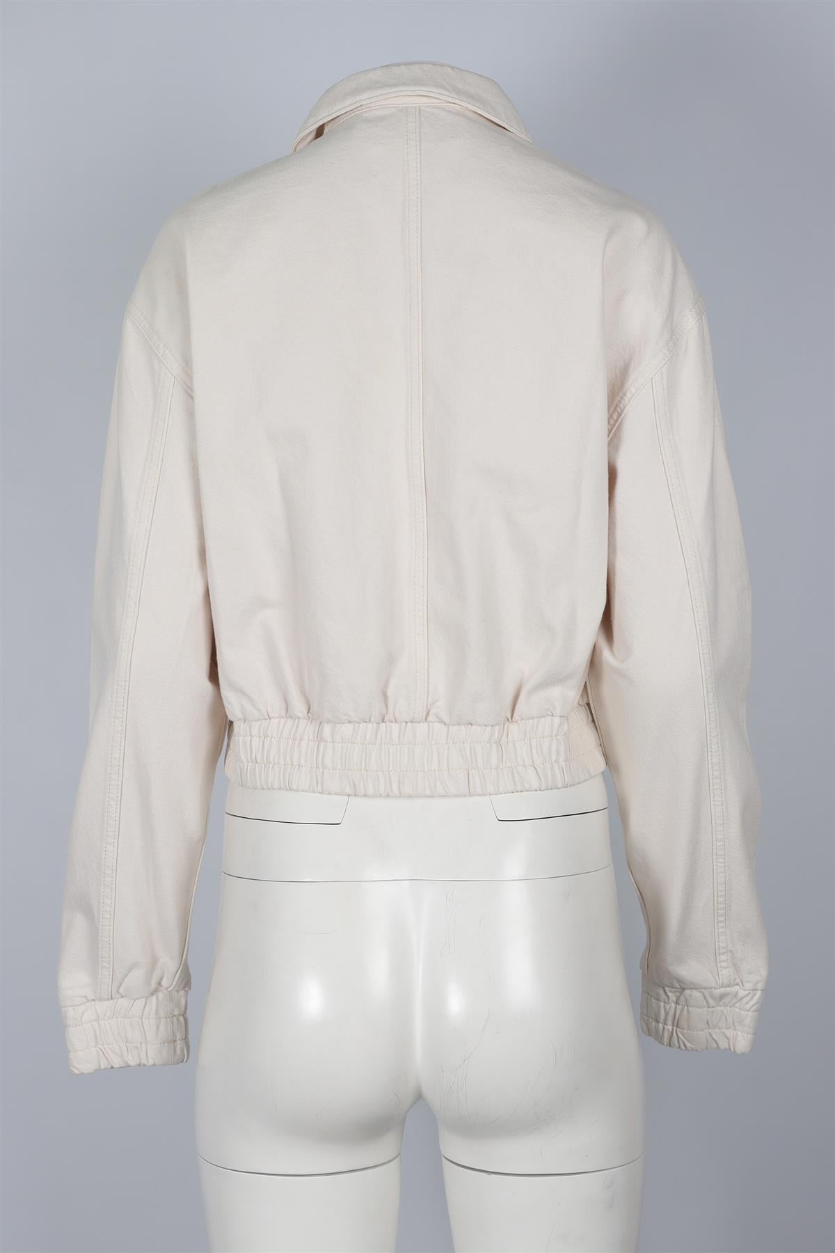 REFORMATION ECRU DENIM JACKET SMALL