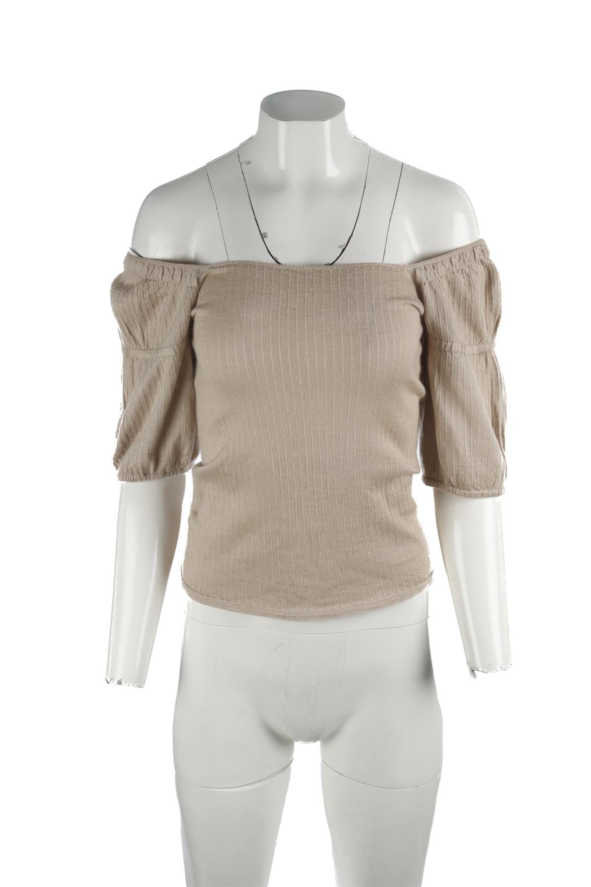 PRADA BEIGE CASHMERE TOP IT 42 UK 10