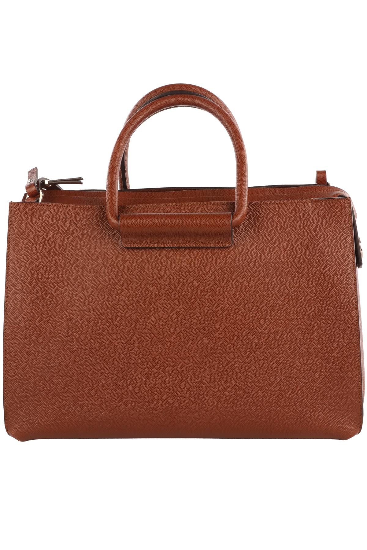 THE ROW BROWN CLASSIC 5 LEATHER TOTE BAG